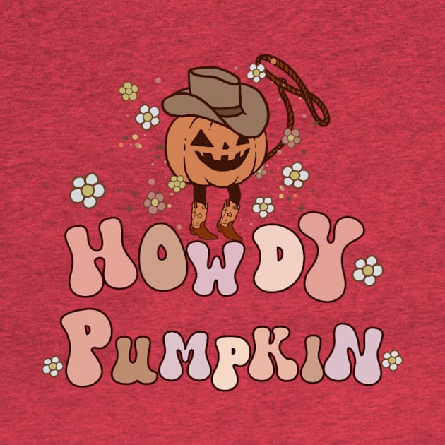 Halloween Howdy Pumpkin Cowboy Cowgirl by Teewyld